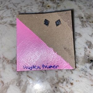 Diamond Shaped earrings.